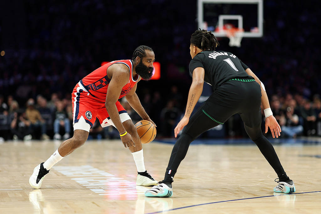 哈登34+5+6伦纳德20分 快船仍不敌森林狼